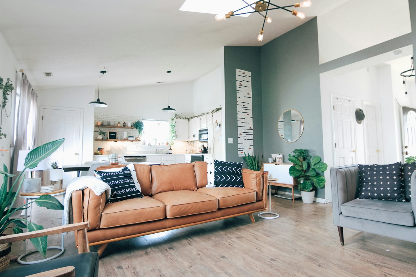 White interior with clean walls and simple furniture